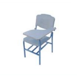 صندلی آموزشی فایبرگلاس طوسی | کد CS-09 | خرید صندلی مدرسه و آموزشگاه