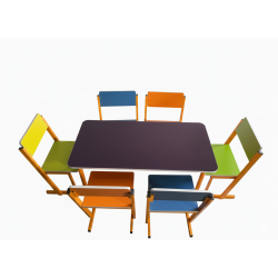 میز و صندلی چهارنفره مدرسه - میز و صندلی دانش آموزی - قیمت میز و صندلی دانش آموزی