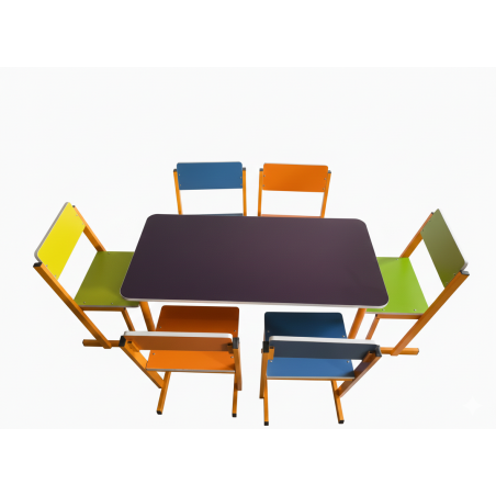 میز و صندلی چهارنفره مدرسه - میز و صندلی دانش آموزی - قیمت میز و صندلی دانش آموزی