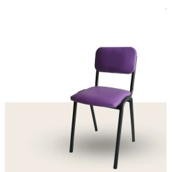 صندلی مهدکودک داخل‌هم‌رو با کفی و پشتی روکش چرم/کد محصول:CK-101