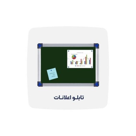 "تابلو اعلانات ساده شیدکو 40×60 | زهوار ضخیم و کیفیت عالی"